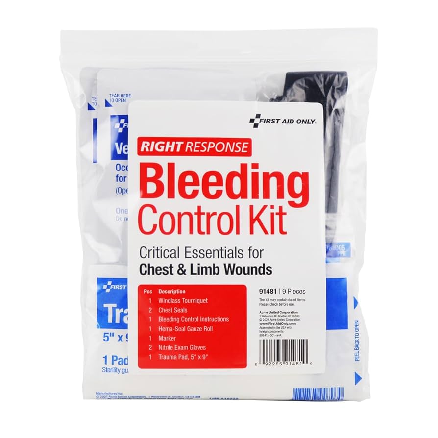 Bleeding Control Kit, Essentials Limb and Lungs (DROP SHIP ONLY)