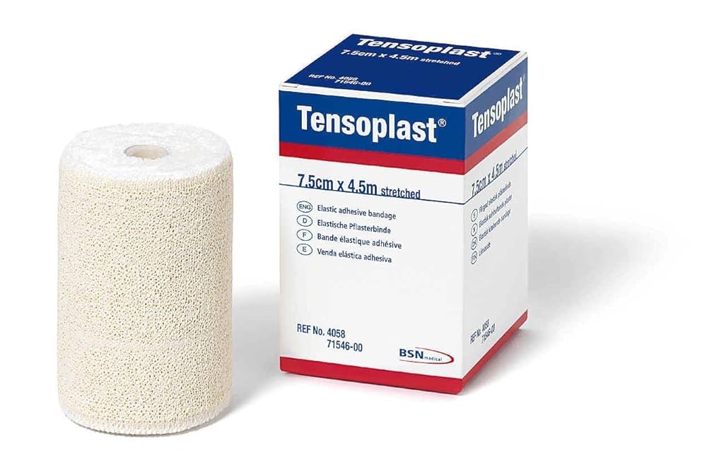 Elastic Bandage, Adhesive, 1" x 5 yd, Beige, 36 rl/cs (Continental US Only)