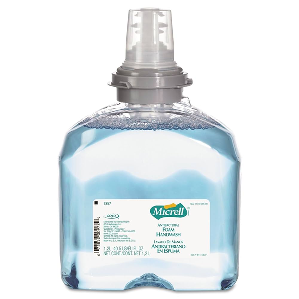 Antibacterial Handwash, Foam, for TFX Dispenser, 1200ml, Light Blue, 2/cs