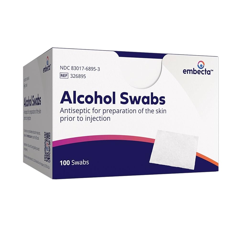 Alcohol Swabs, 100/pk, 12 pk/cs