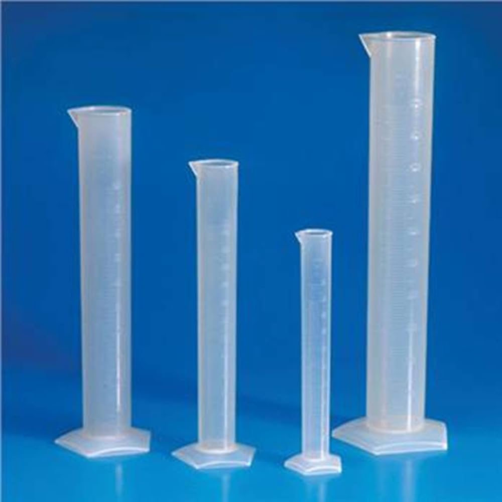 Graduated Cylinders, PP, 1000 mL, Molded Graduations, 6/cs