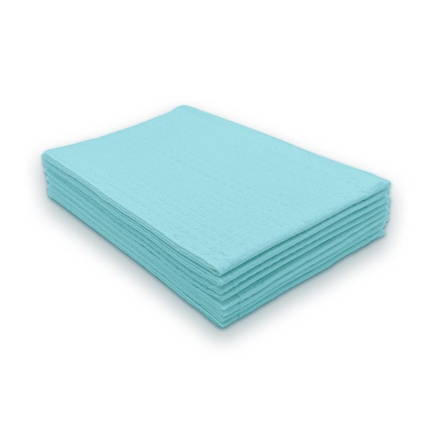 Towels, Tissue/Poly, 2ply, 13 x 18, Blue, 500/cs (48 cs/plt)