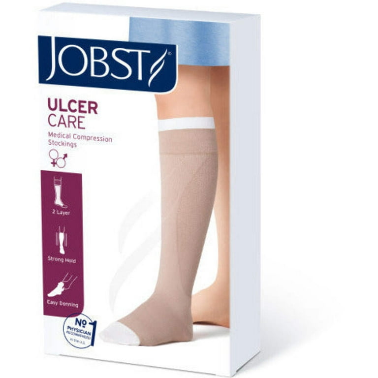 UlcerCARE 2-Part System with Liner, Knee-High, Black, Large, 1/bx (Continental US Only)