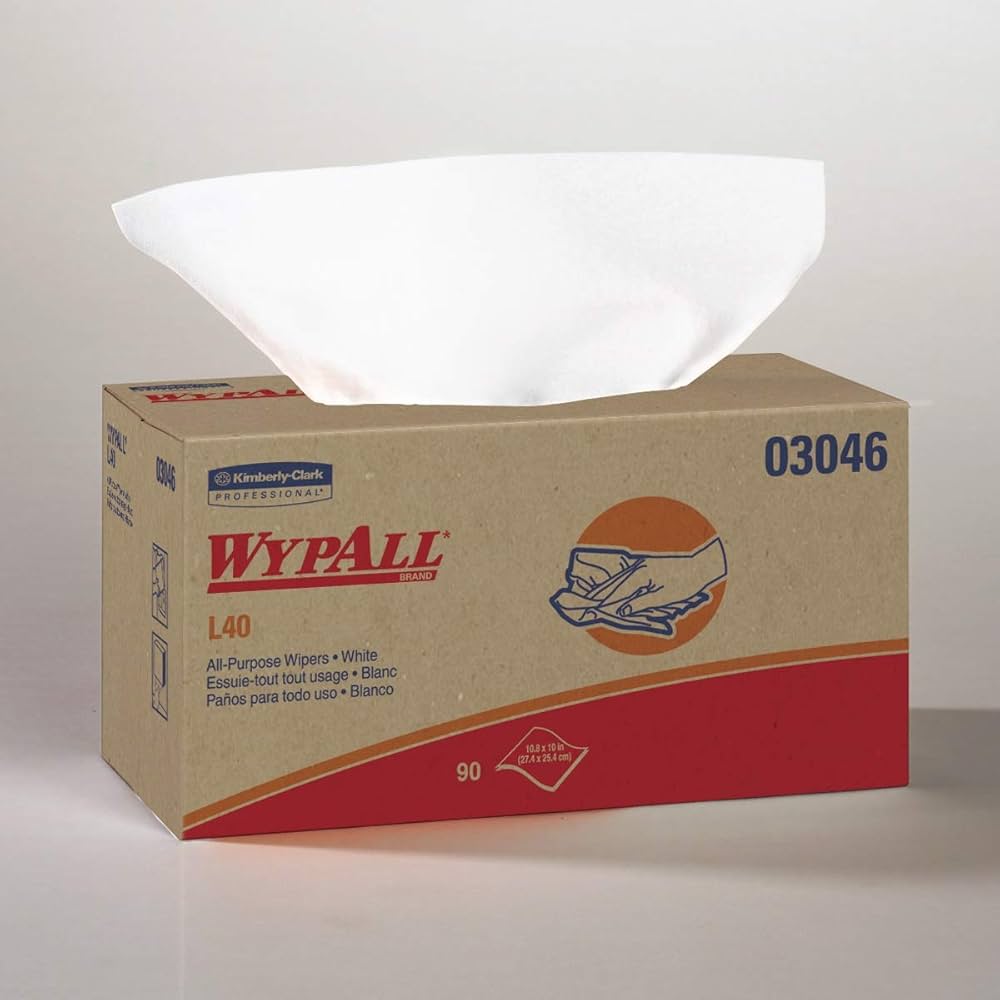 WYPALL L40 Wipers, Pop Up, 90 sheets/bx, 9 bx/cs (Products cannot be sold on Amazon.com or any other 3rd party site) (US Only)