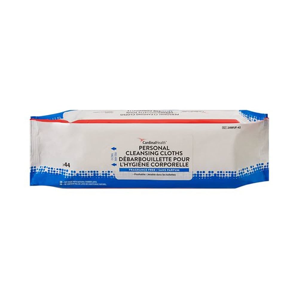 Personal Cleansing Cloth, Flushable, Fragrance Free, 9" x 13", 42/pk, 12 pk/cs (Continental US Only)