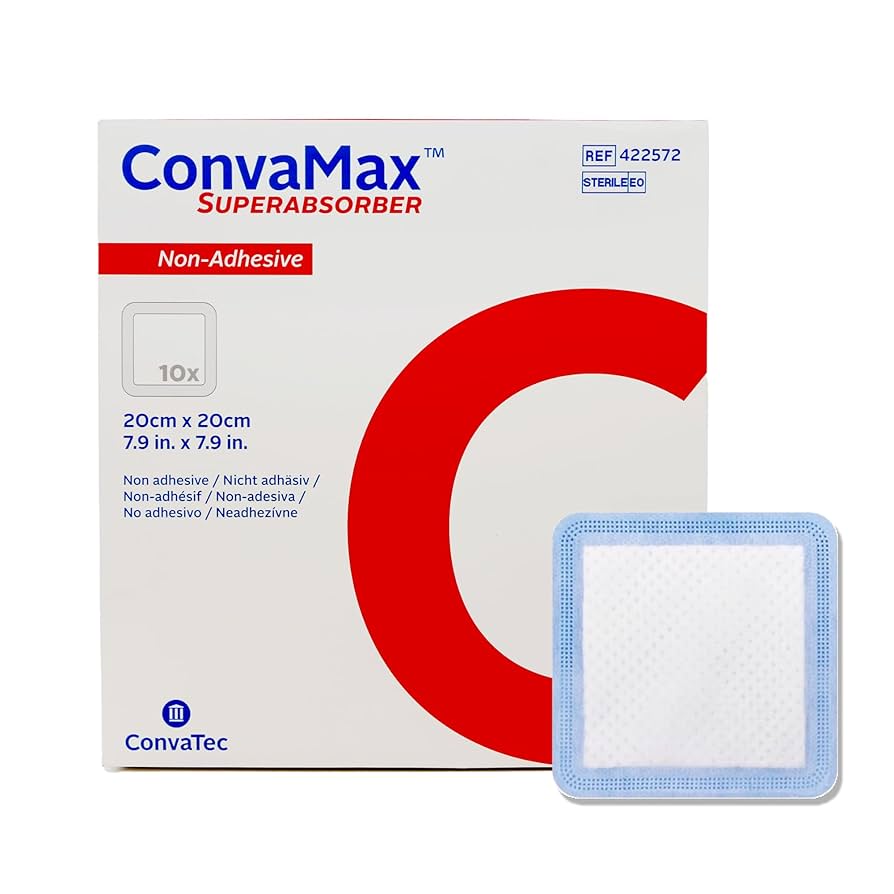 Superabsorber Dressing, Non-Adhesive, 8" x 8", 10/bx (Continental US Only)