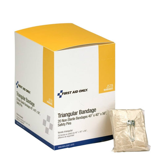 Muslin Triangular Bandage, 40"x40"x56", 20/bx (DROP SHIP ONLY - $150 Minimum Order)