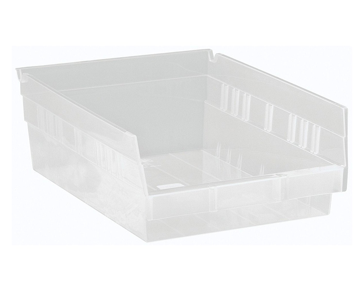 Shelf Bin, 11 5/8" x 11 1/8" x 4", Clear, 8/ctn (DROP SHIP ONLY)