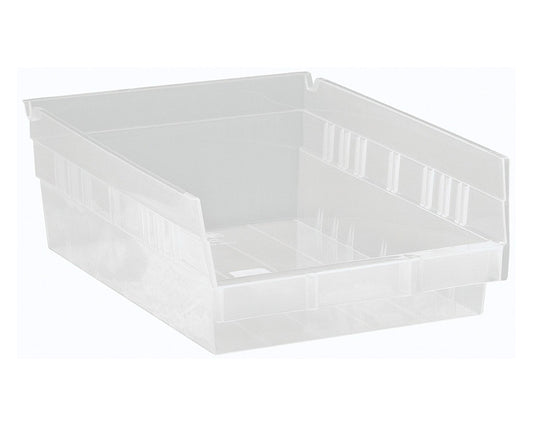 Shelf Bin, 11 5/8" x 11 1/8" x 4", Clear, 8/ctn (DROP SHIP ONLY)