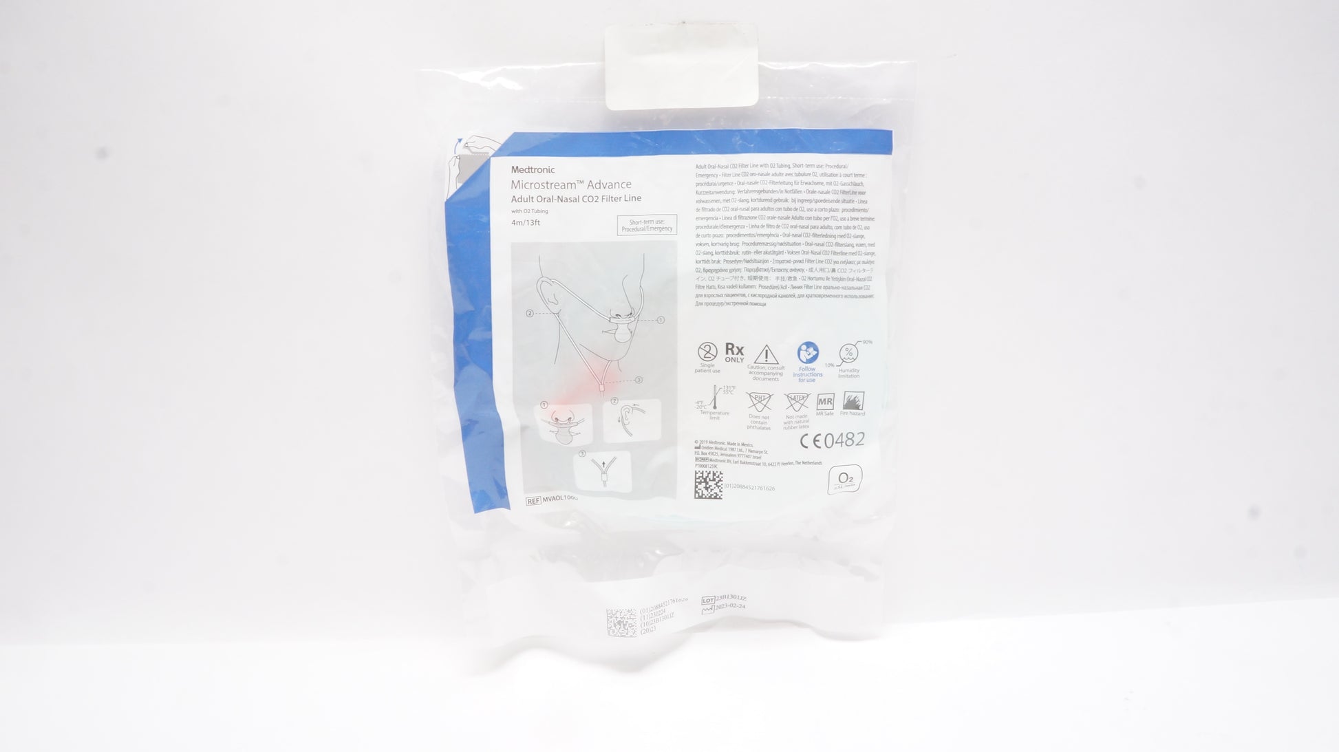 Filter Line with O2 Tubing, Nasal, Short Term, Adult, Long, 100/pk (Continental US Only)