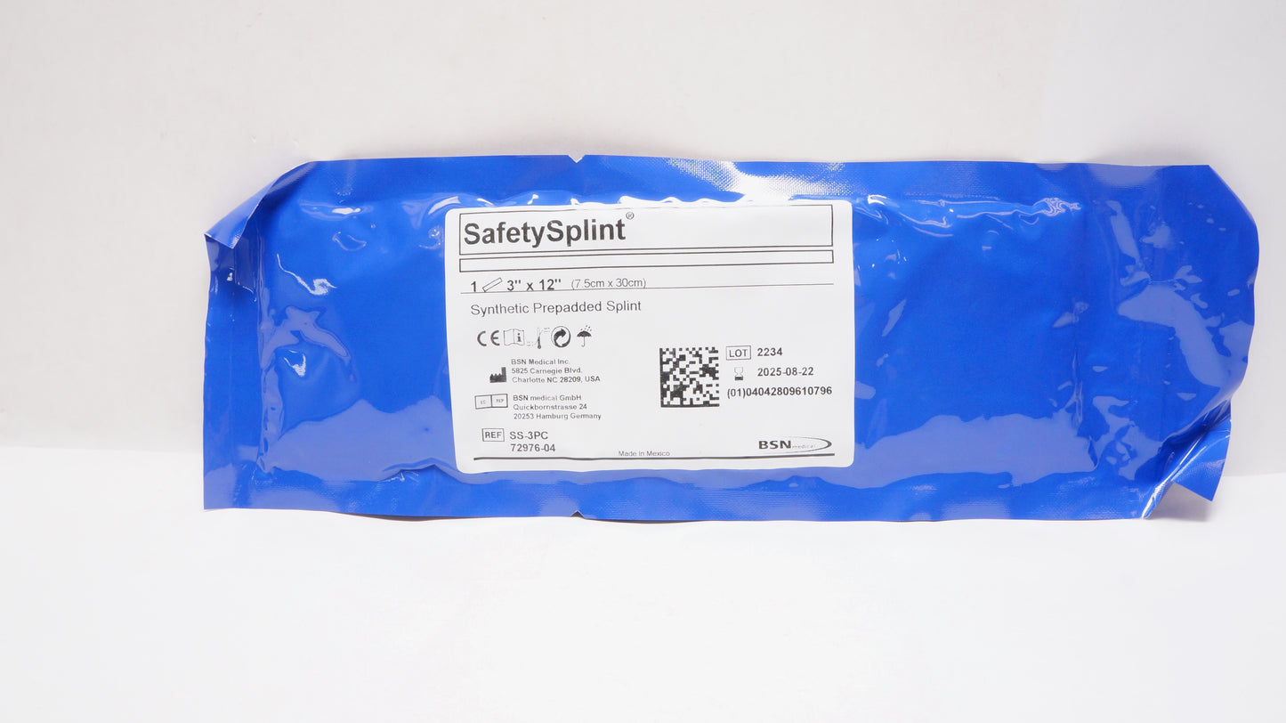 Padded Precuts for Safety Splint, 3" x 12", 15/bx (Continental US Only)