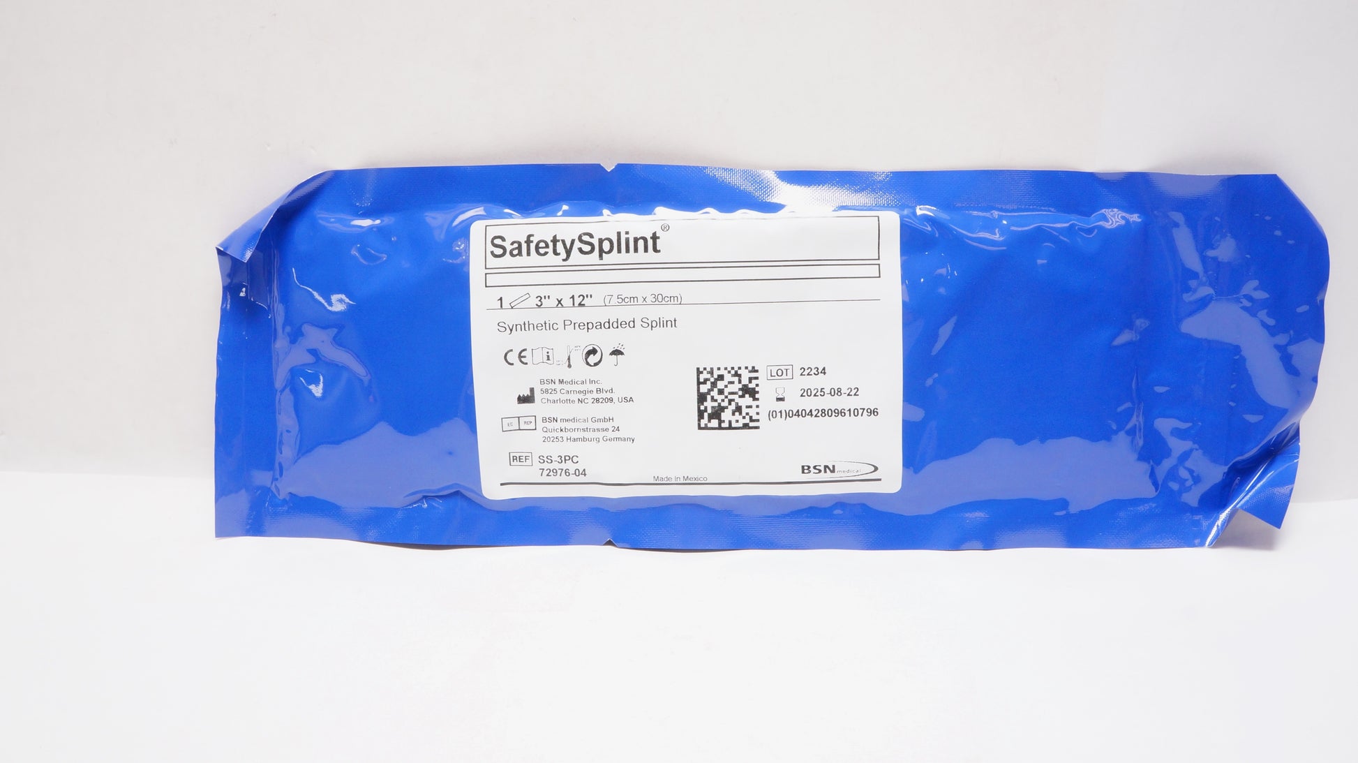 Padded Precuts for Safety Splint, 3" x 12", 15/bx (Continental US Only)