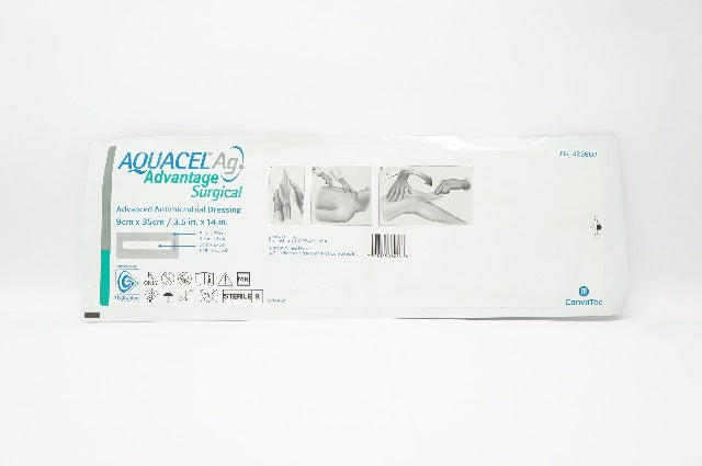 Ag Advantage Surgical, Enhanced Hydrofiber with Silver, 3.5" x 14", 10/bx (Continental US Only)