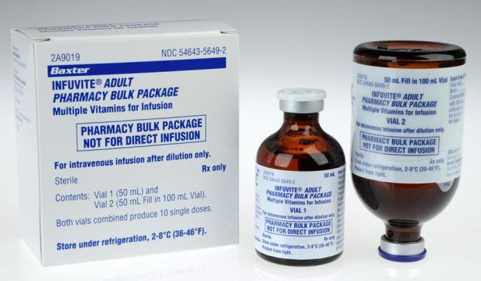 Infuvite Multivitamin IV Infusion, SDV, 5 ml, Adult, Sterile, Bulk, 10/cs (Rx) (Item is Non-Returnable) (Continental US Only) (Product Access Restricted. Check with your sales rep to verify eligibility)