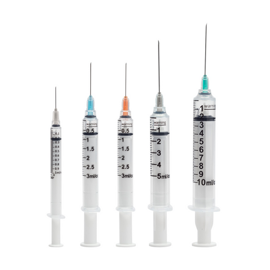 Safety Syringe with Needle, 3 mL, 25G x 5/8", Sterile, Orange, 100/bx (Rx) (Item is considered HAZMAT and cannot ship via Air or to AK, GU, HI, MP, PR, VI) (Available for Sale in US & Canada)