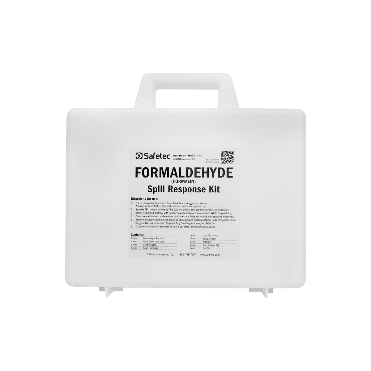Kit, Formaldehyde Spill (hard case) (Available to Continental US & Canada dealers only)