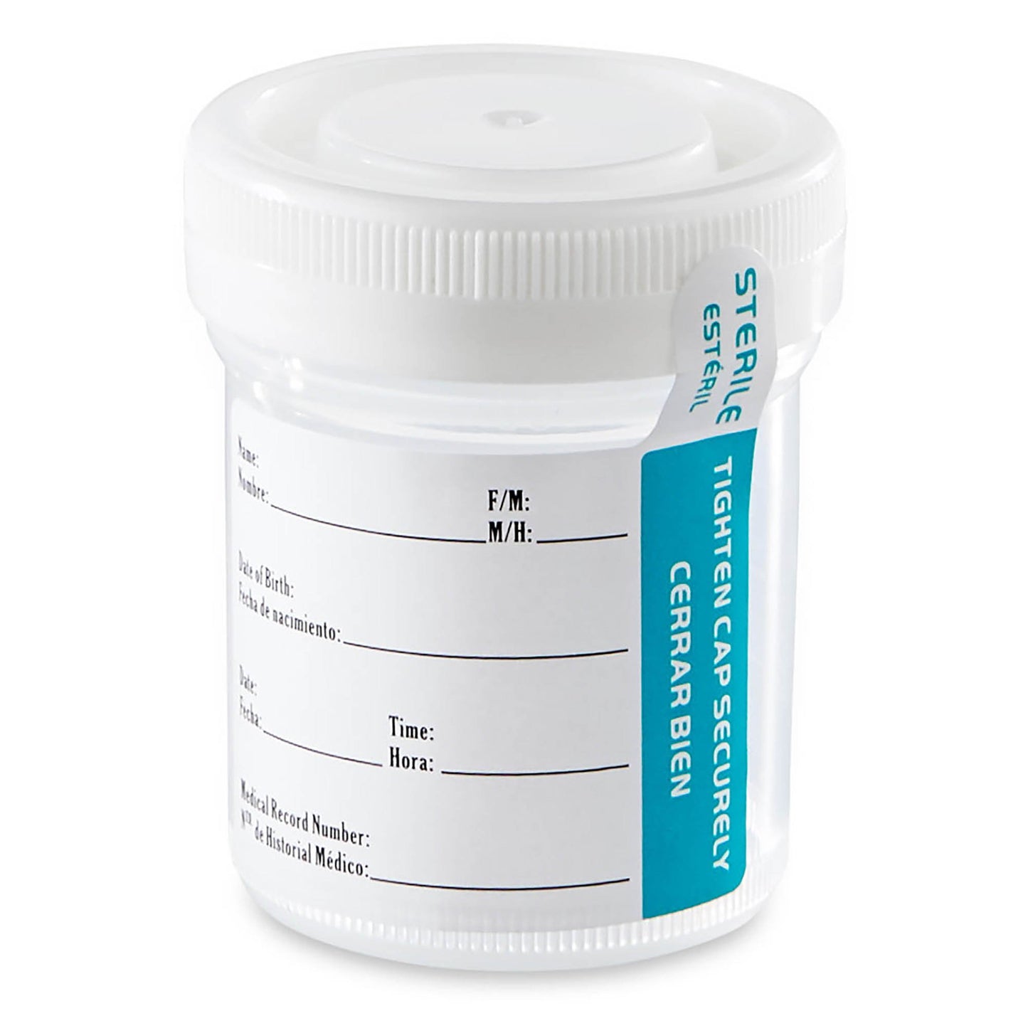 Container w/ Label, Sterile, 60 mL, 500/cs