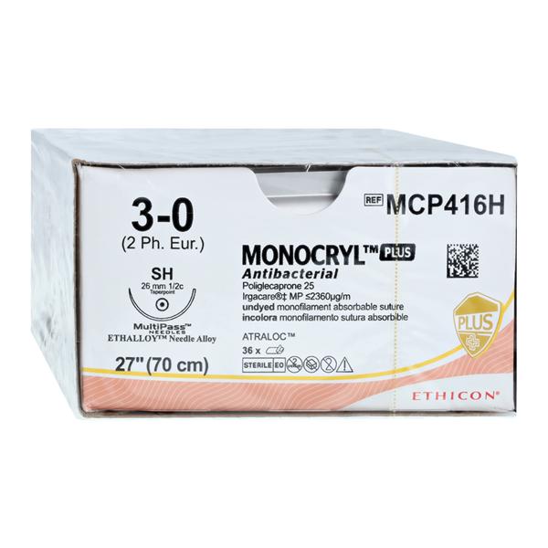 Suture, Taper Point, Size 3-0, 27", Undyed Monofilament, Needle SH, _ Circle, 3 dz/bx (Continental US Only)