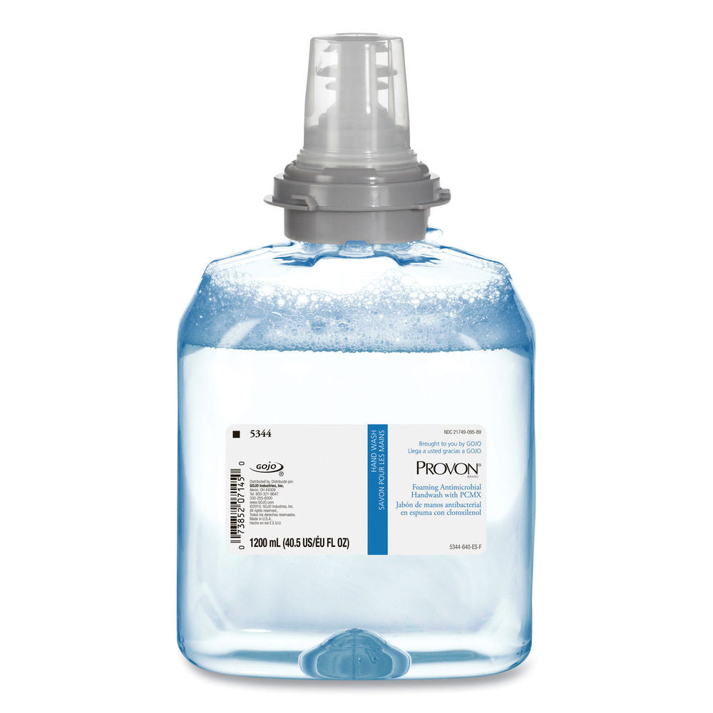 PROVON Foaming Handwash with PCMX, 1200mL TFX, Light Blue, 2/cs