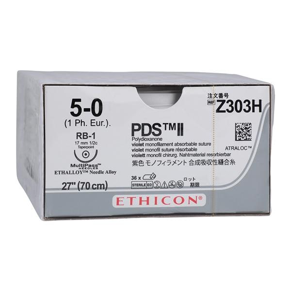 Suture, Taper Point, Size 5-0, 27", Violet Monofilament, Needle RB-1, _ Circle, 3 dz/bx (Continental US Only)