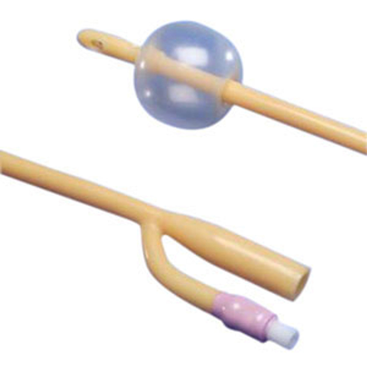 Foley Catheter, 5cc Balloon, 2-Way, 20FR, 16"L, 10/ctn (Continental US Only)
