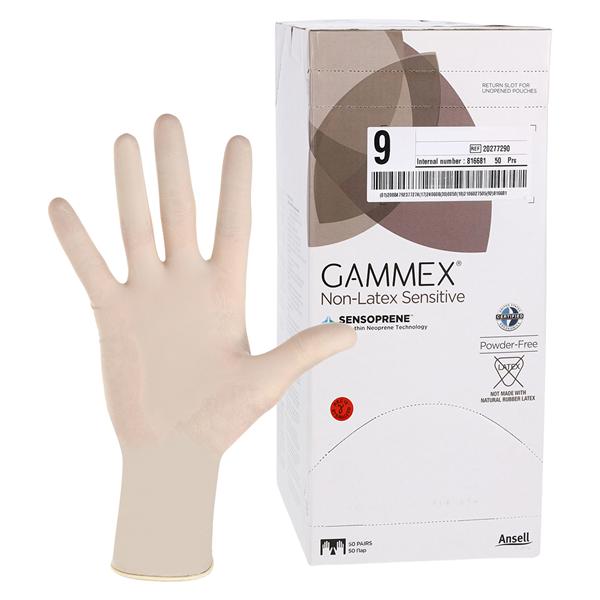 Surgical Gloves, Sensitive, Beaded, Size 9, 50 pr/bx, 4 bx/cs (US Only)