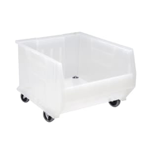 Container, 23 7/8" x 18.25" x 12", Mobile, Clear, 1/ctn (DROP SHIP ONLY)