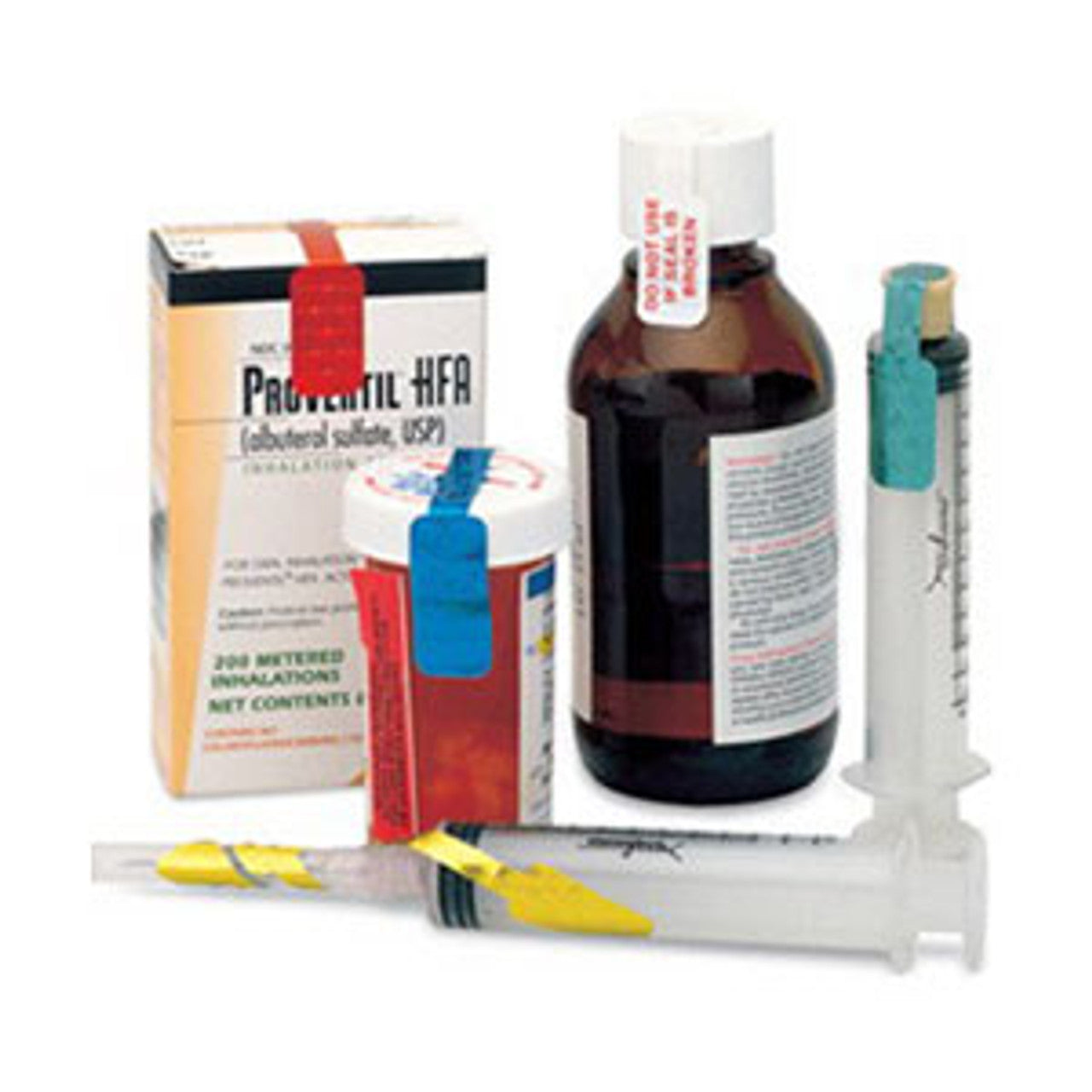 IVA Seals for Smaller Syringes, 3 5/8"L, Red, Bulk, 1000/ctn (Continental US Only)