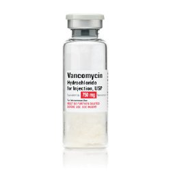 Vancomycin Hydrochloride for Injection, USP, 750 mg Vial, Single Dose, Glass Fliptop Vial, 10/bx (Rx) (Item is Non-Returnable) (We must have your Wholesale Drug License on File before shipping this product) (US Only, Excluding IN and ND))