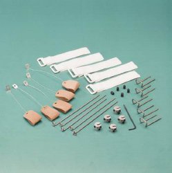 Pre-Bent Outriggers, Rolyan Indiviudal Units for Flexion and Extension, Includes: (5) Pre-Bent Outriggers, (5) Rods, (5) Rod adjusters, (5) Tip Protectors, (5) 4" Tension-Adjustable Finger Loops, (5) D-String Straps, (1) Allen Key (US Only)