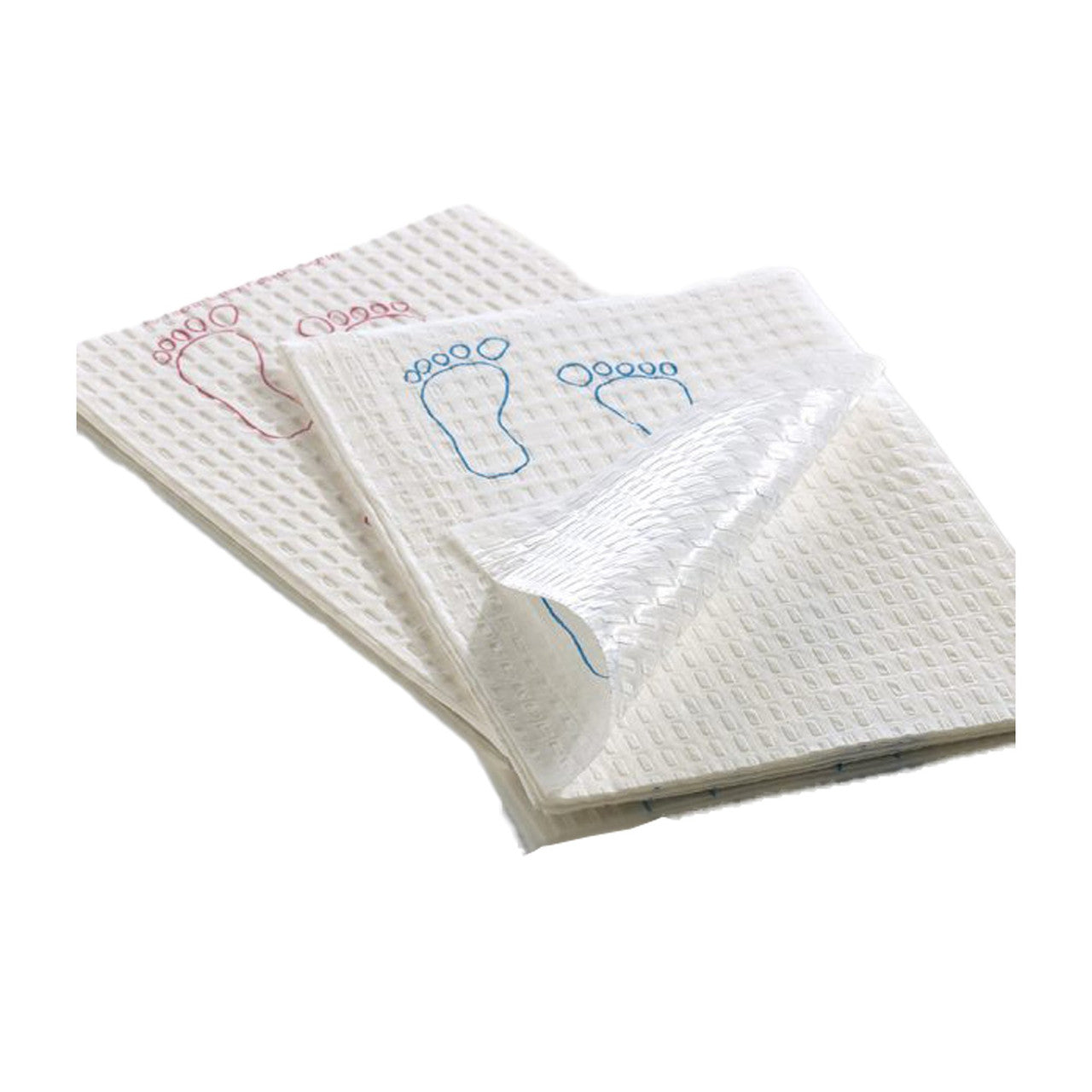 Polyback Towel, 13_" x 18", Footprint, Blue, 3-Ply, 500/cs (190)  (Part Number is having a ROLLING TRANSITION from a 3 digit to a 7 digit number - You may receive either part number until transition is completed) (To Be DISCONTINUED)
