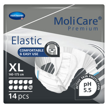 MoliCare Premium Elastic Brief, 10 Drops, X-Large, 14/pk, 4 pk/cs