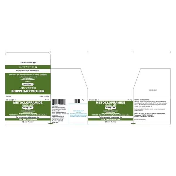 Metoclopramide HCl Injection 5mg/mL SDV 2mL 25/Package (23155024041)