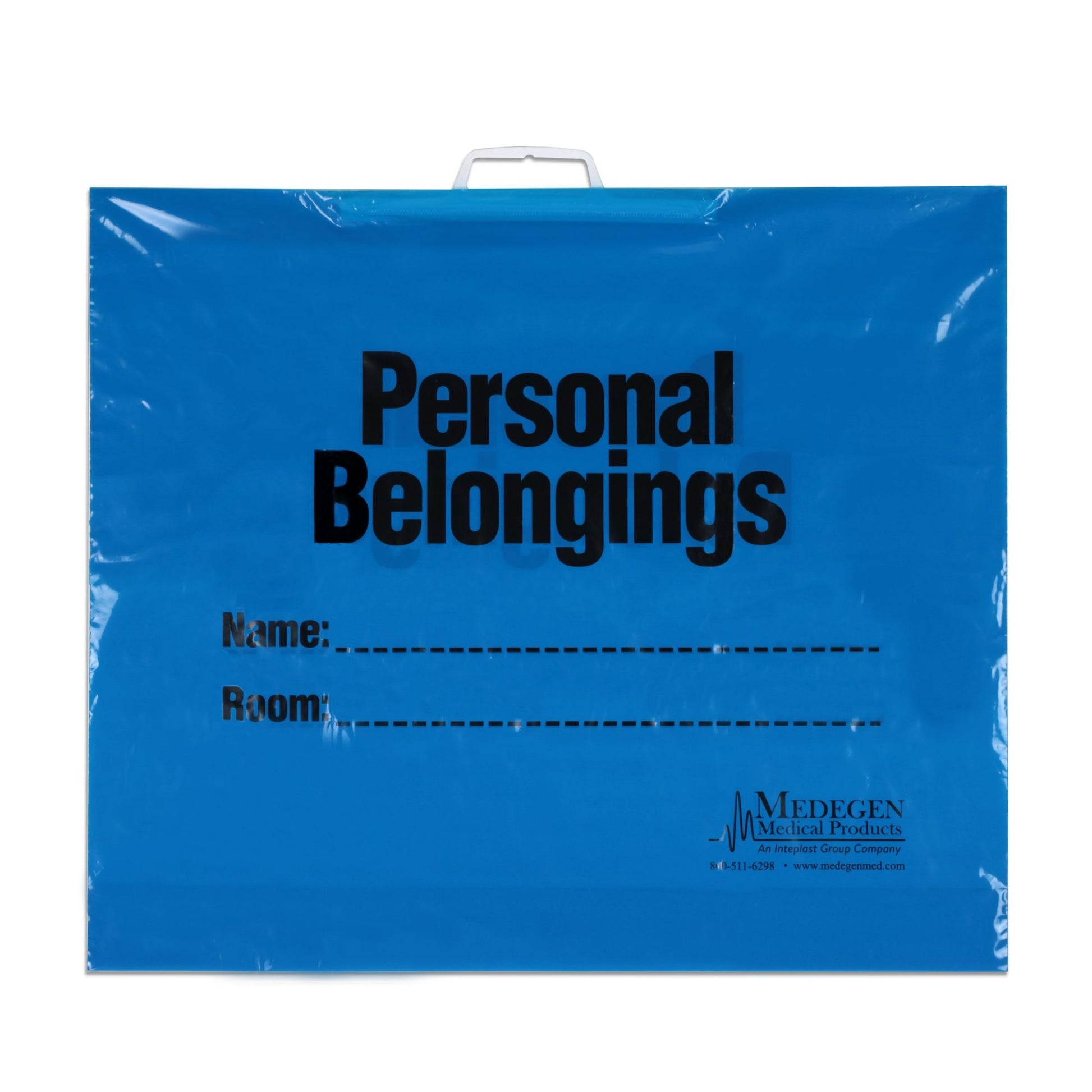 Bag with Rigid Handle, 22" x 19" x 3", Blue/ Black, 2.75 mil, 5 Gal, 25/pk, 10 pk/cs (32 cs/plt)