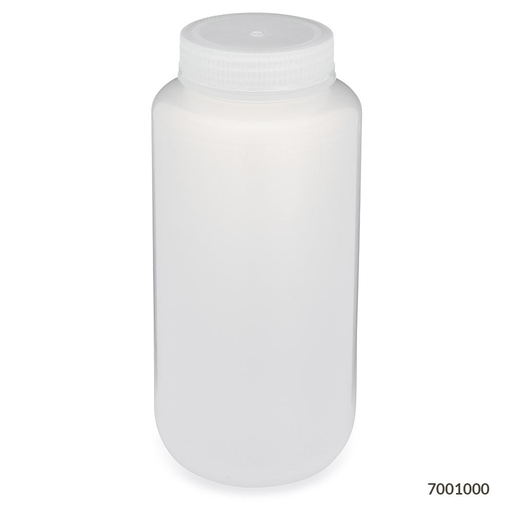 Diamond RealSealBottle, Wide Mouth, Round, PP with PP Closure, 1000mL, 6/bg