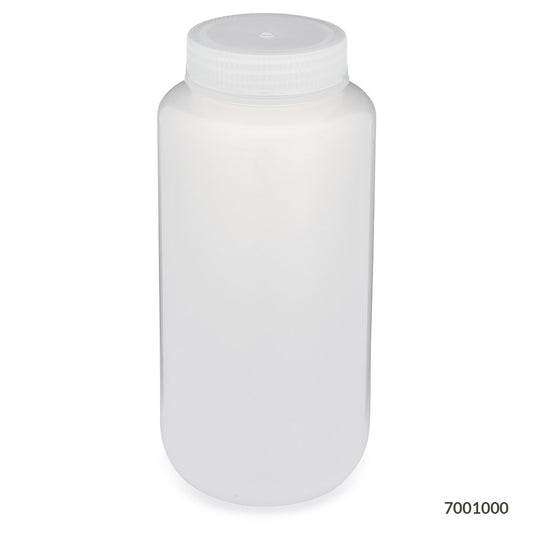 Diamond RealSealBottle, Wide Mouth, Round, PP with PP Closure, 1000mL, 6/bg