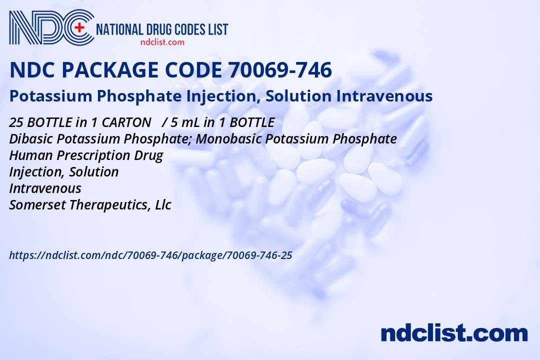 Potassium Phosphates Injection, USP, 5 ml, SDV, 25/bx (Rx) (US Only, Excluding IN and ND) (Product is Non-Returnable)
