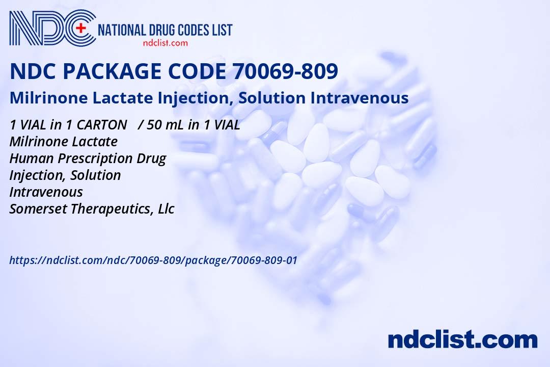 Milrinone Lactate Injection, USP 50 mg/50 ml (1 mg/ml), 1/bx (Rx) (US Only, Excluding IN and ND) (Product is Non-Returnable)