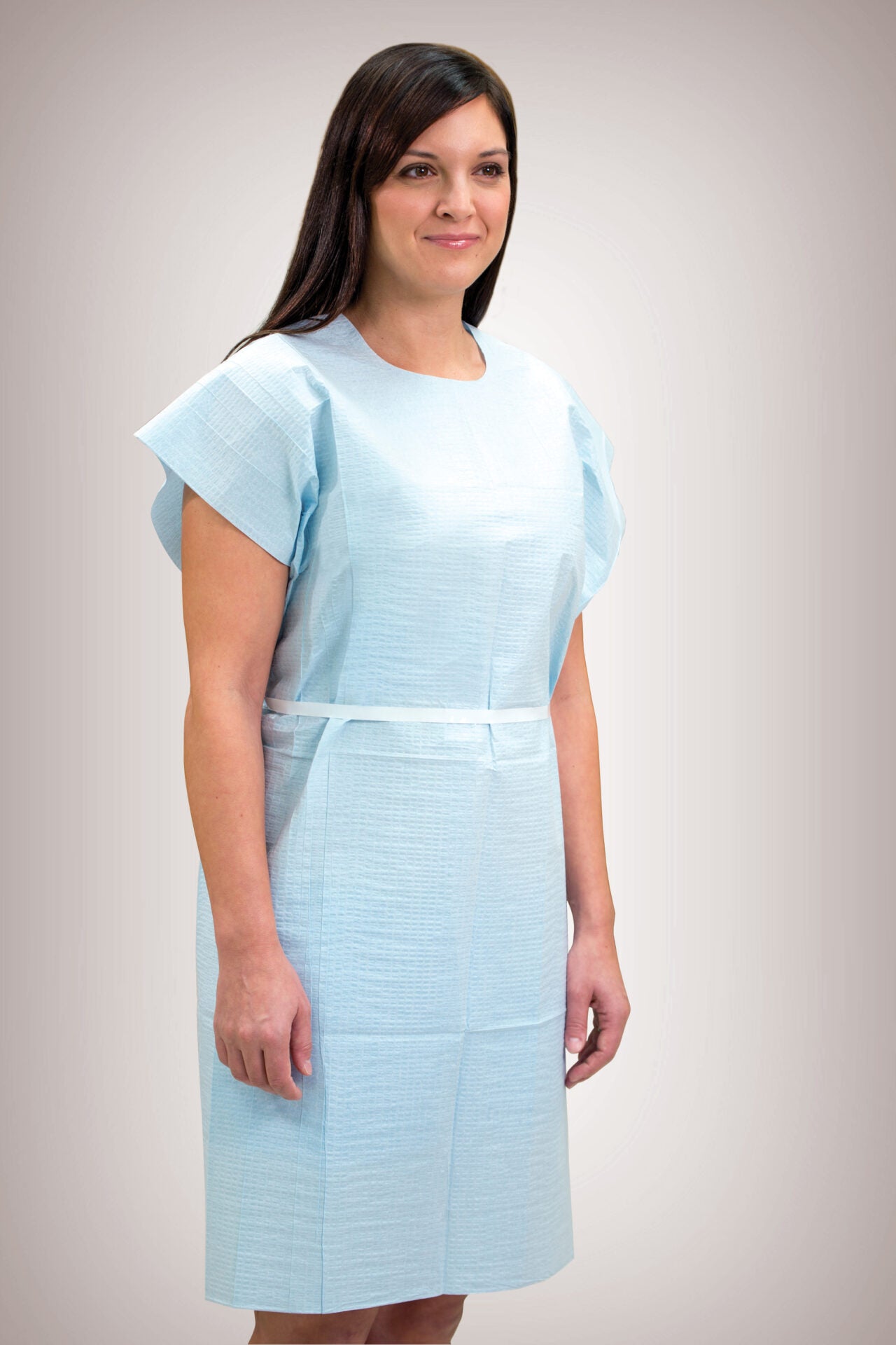 Exam Gown, 30" x 42", Blue, 50/cs (50 cs/plt) (222) (Part Number is having a ROLLING TRANSITION from a 3 digit to a 7 digit number - You may receive either part number until transition is completed)