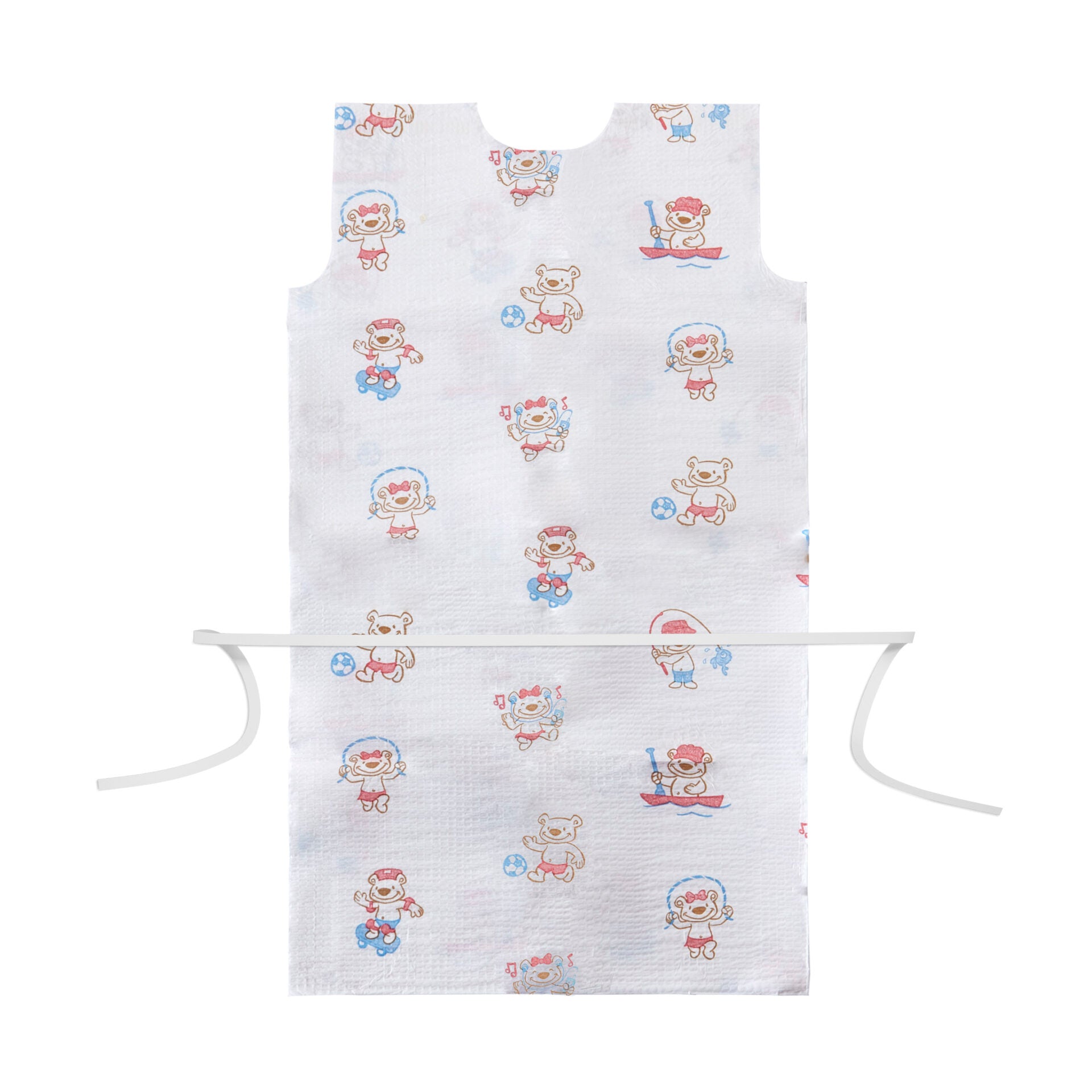 Pediatric Exam Gown, TPT, 20" x 36", Activity Bears Print, 50/cs (176 cs/plt) (283) (Part Number is having a ROLLING TRANSITION from a 3 digit to a 7 digit number - You may receive either part number until transition is completed)