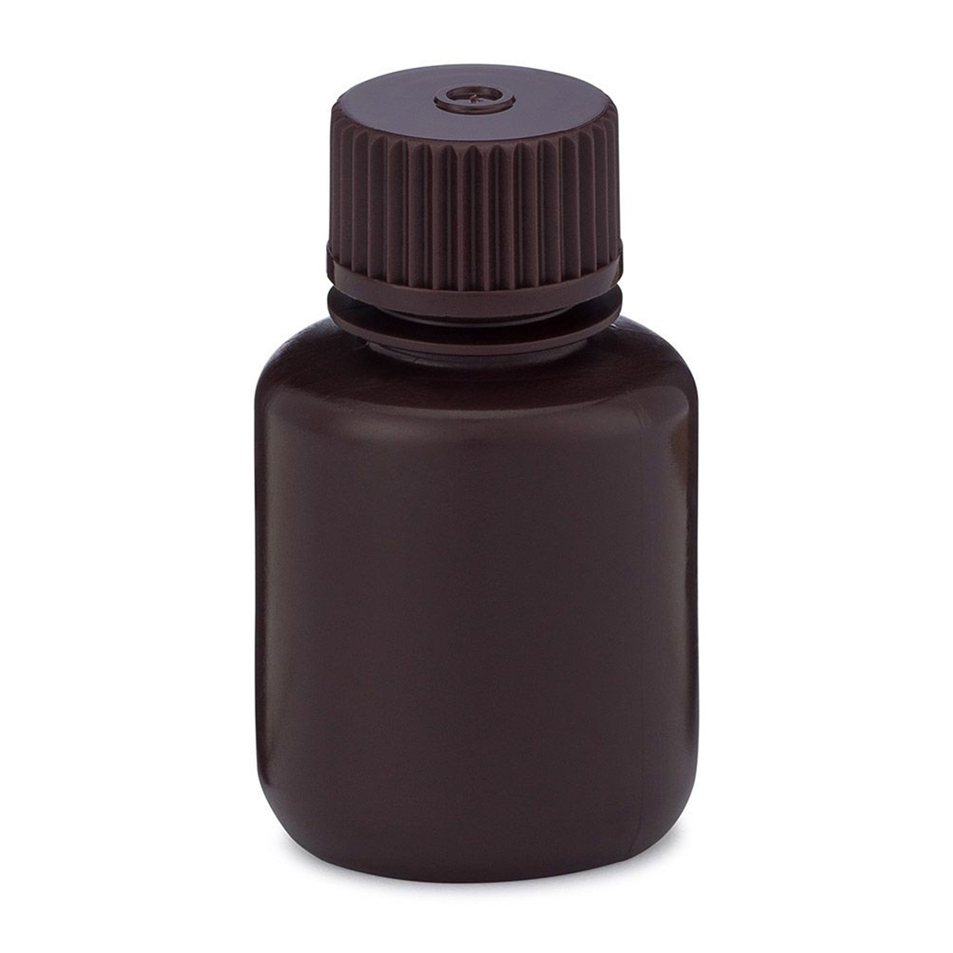 Diamond RealSealBottle, Narrow Mouth Boston Round, Amber HDPE with Amber PP Closure, 30mL, 12/bg