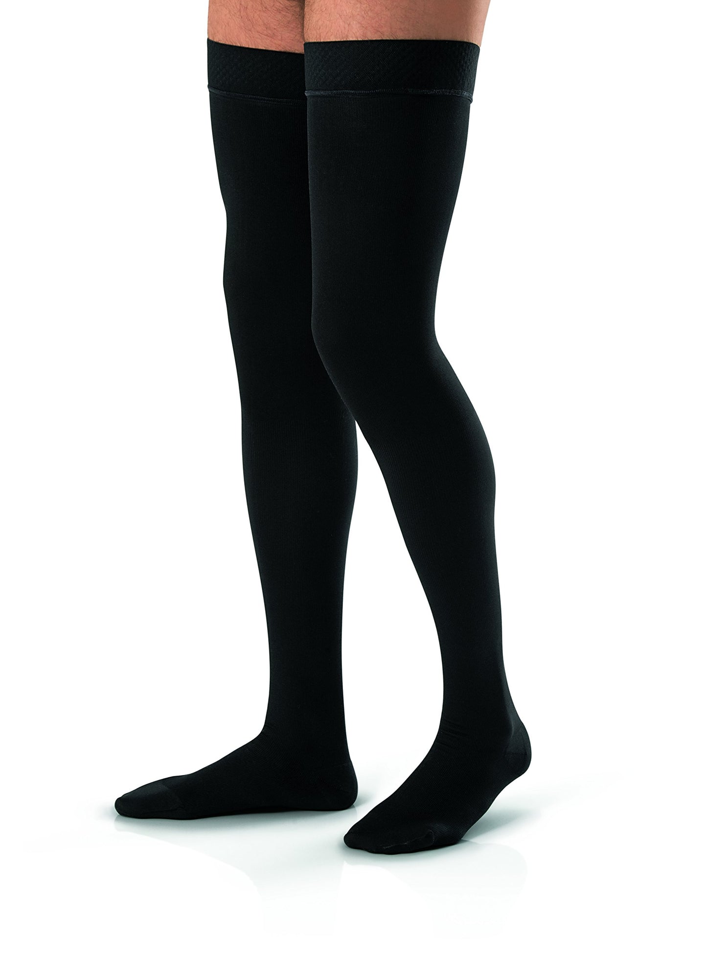 Compression Hose, Thigh High, 30-40 mmHG, Closed Toe, Black, X-Large (Continental US Only)