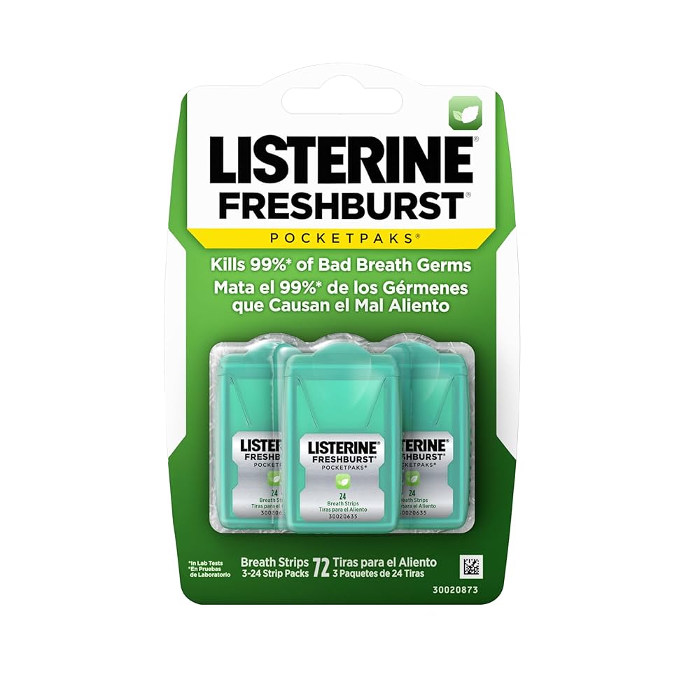 Pocketpaks Breath Strips, Fresh Burst, 3 - 24 Strip Packs (Backend/Peggable), 72 ct, 36/cs (Continental US+HI Only) (Pricing Subject to Change without Prior Notification)