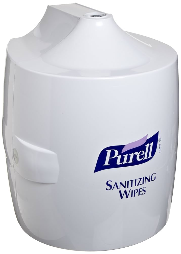 Sanitizing Wipes Wall Dispenser, Large, White, 1/cs