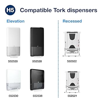 PeakServe Large Recessed Cabinet Towel Adapter, White, 1/cs (96 cs/plt)