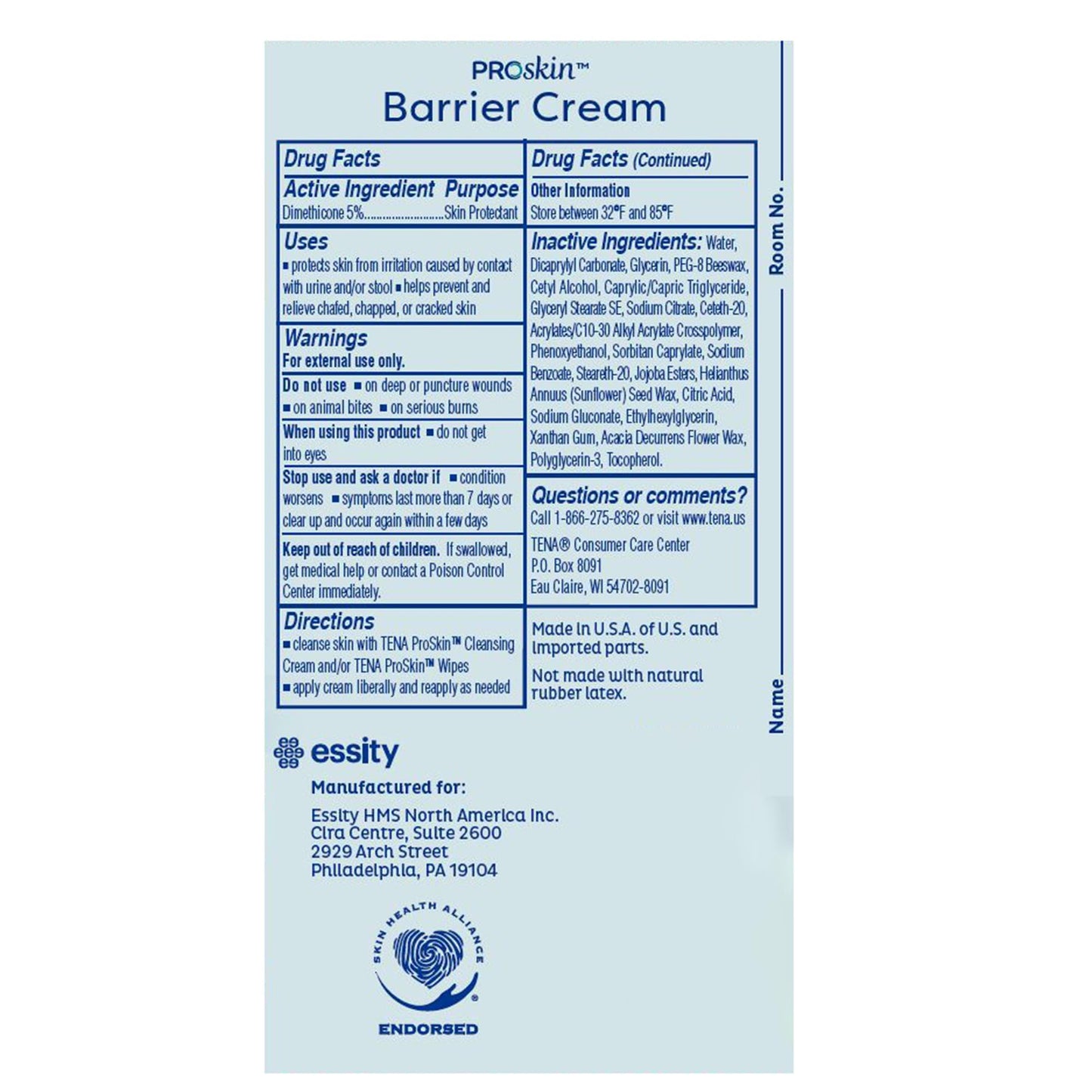 Barrier Cream, Scent Free, 3.4 fl oz, 1/pk, 10 pk/cs