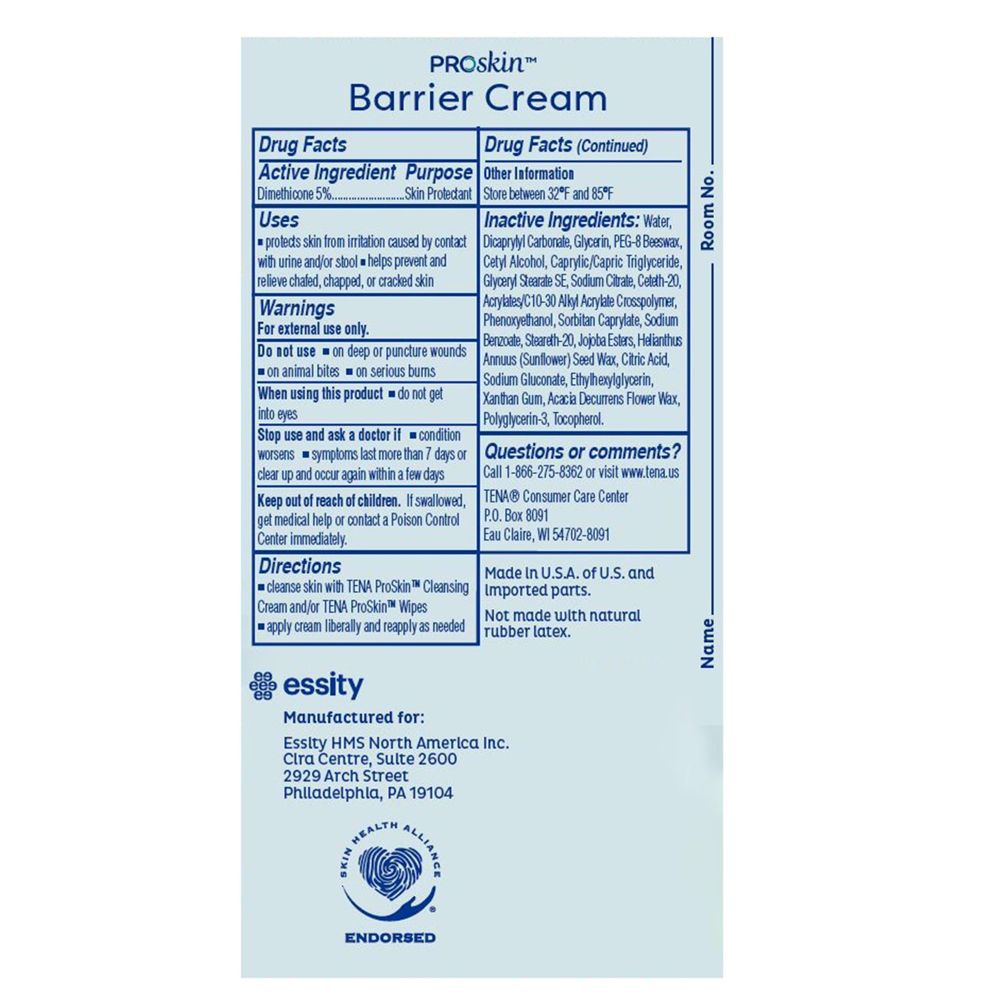 Barrier Cream, Scent Free, 3.4 fl oz, 1/pk, 10 pk/cs
