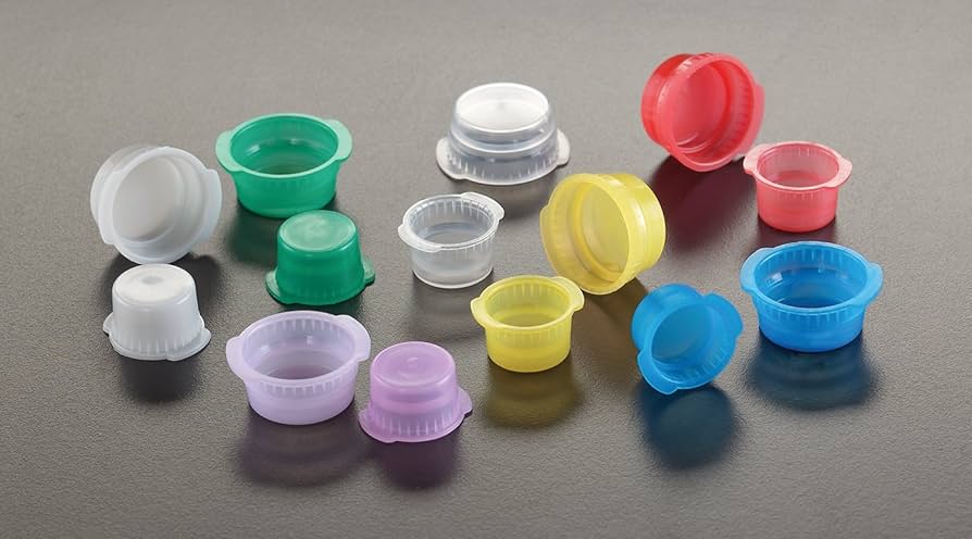 16mm PE Tube Closure, Blue, 1000/pk, 6pk/cs