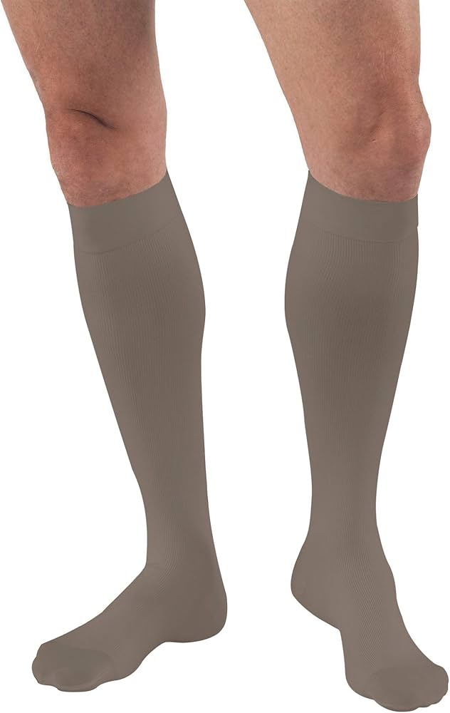 Compression Hose, Knee High, 20-30 mmHG, Closed Toe, Khaki, Small (Continental US Only)