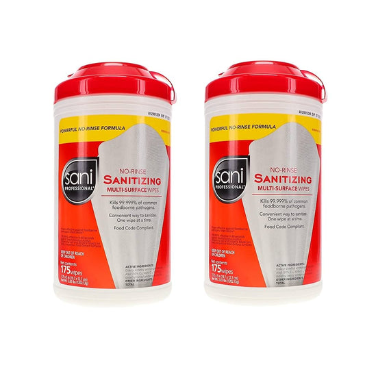 Sanitizing Wipes, 7.75" x 5", 175/can, 6 can/cs (US Only) (Products cannot be sold on Amazon.com or any other 3rd party site)